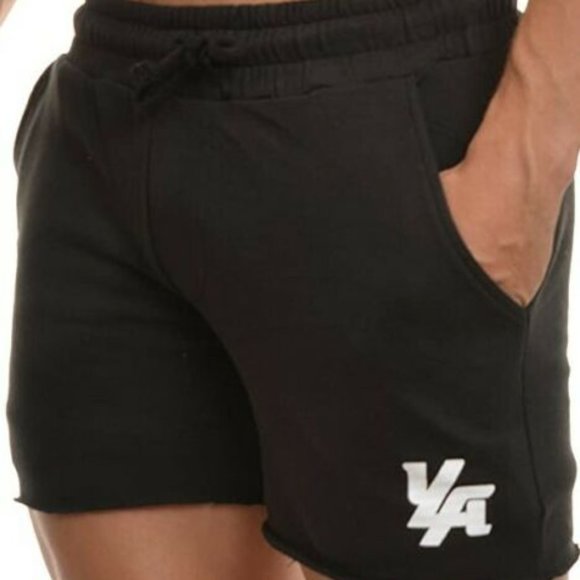 Men's Bodybuilding French Terry Cut-Off Shorts - Picture 4 of 8